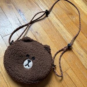 Line Friends Brown Bear Crossbody Bag Shoulder Bag